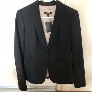 New Ann Taylor Suit Separate, Black, Single Button